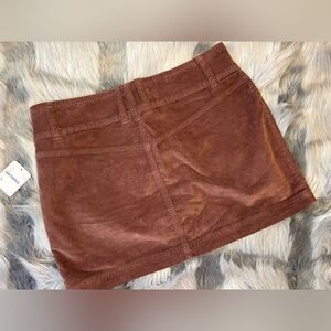 Free People We The Free Chocolate Corduroy Skirt